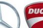 Ducati - Mercedes: i loghi dei due costruttori