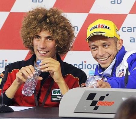 Marco Simoncelli e Valentino Rossi