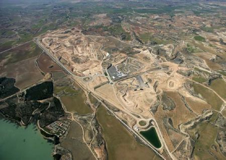 Una veduta aerea del circuito MotorLand Aragón