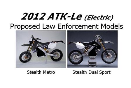 ATK-LE: le moto elettriche sviluppate per la polizia americana