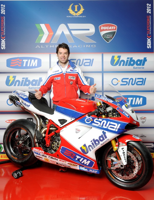 Carlos Checa presenta la livrea 2012 del team Althea Racing