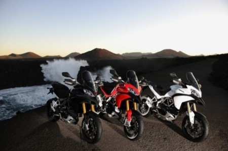 Ducati Multistrada 1200 in tre diversi colori