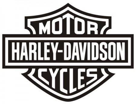 Harley Davidson: il logo della casa in bianco e nero