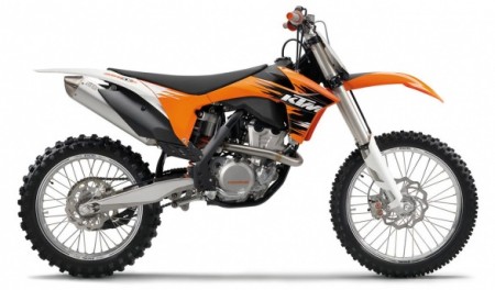 KTM 350 con plastiche Ufo Plast arancio