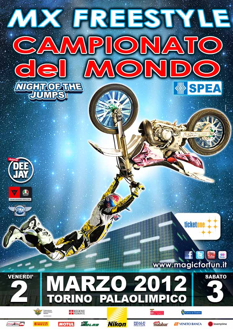 Motocross Freestyle World Championship 2012: la locandina della tappa torinese