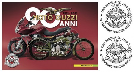 Moto Guzzi: la cartolina di Poste Italiane