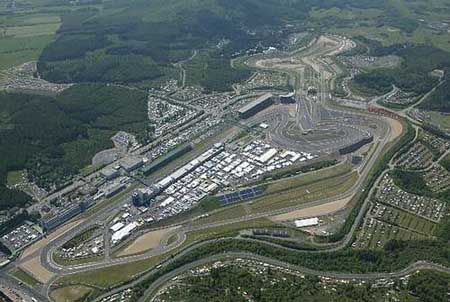 Il Nurburgring visto dall'alto