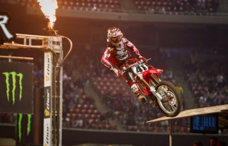 Trey Canard, vincitore del Supercross Main Event a Jacksonville nel 2011