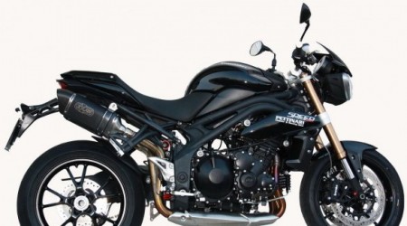 Triumph Speed Triple con scarico Exan X-Black