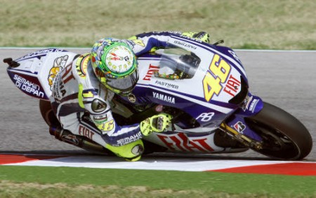 Valentino Rossi primo nelle FP1 a Motegi