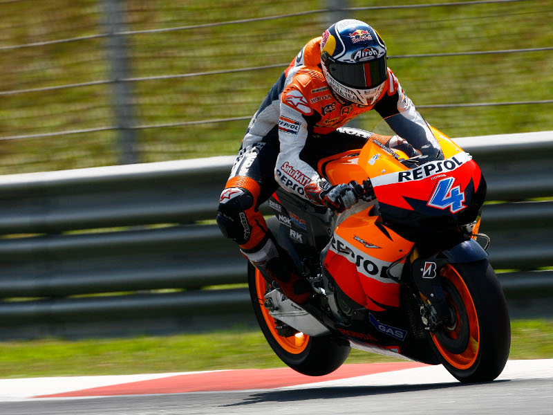 Dovizioso, back wheel in air, Sepang MotoGP tests, 22 24 February 2011