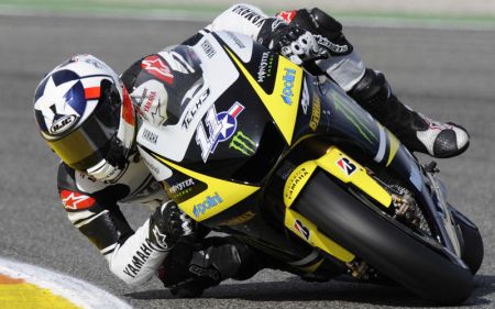 Ben Spies in azione sulla sua Yamaha