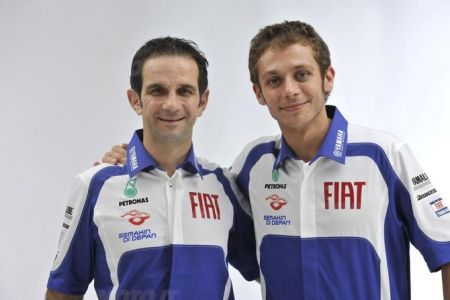 Davide Brivio e Valentino Rossi