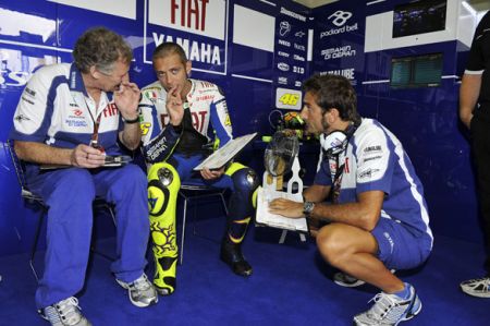 Jeremy Burgess con Valentino Rossi