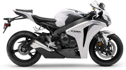 CBR 1000 RR 2009 America White Silver