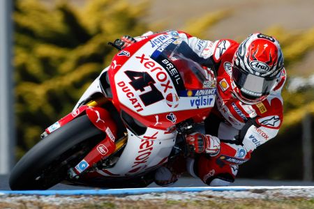 Noriyuki Haga in azione sulla sua Ducati