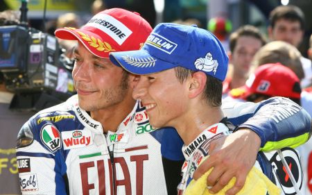 Jorge Lorenzo e Valentino Rossi