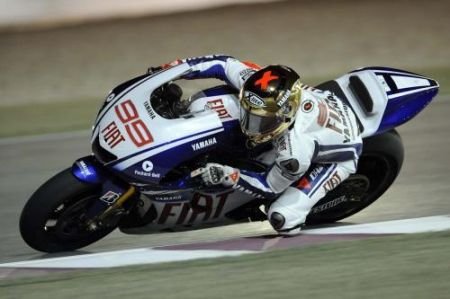 Jorge Lorenzo in sella alla sua Yamaha