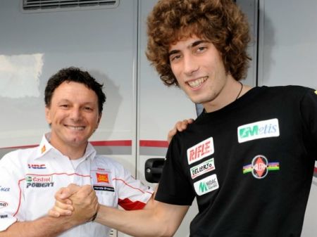 Marco Simoncelli e Fausto Gresini