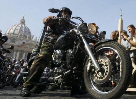 Un vero biker pronto a partire