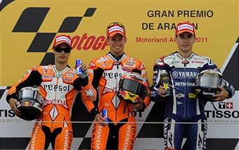 motogp 2011 podio aragon