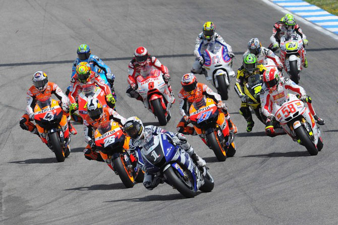 motogp action