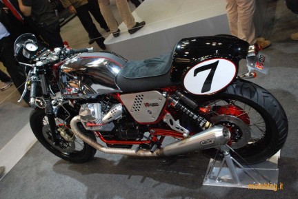 Moto Guzzi V7 Clubman Racer nella versione presentata ad EICMA