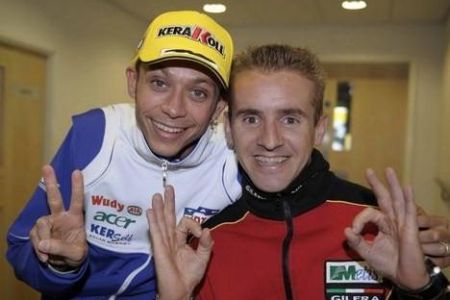 Roberto Locatelli e Valentino Rossi