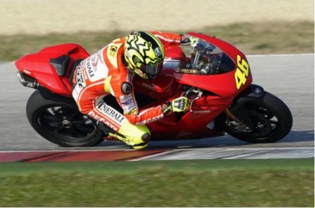 rossi misano test 2011