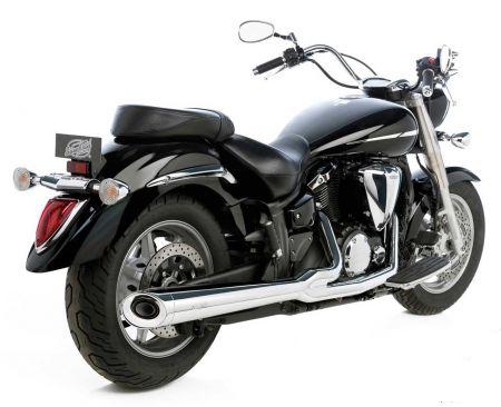 SilverTail Blackjack montato su Kawasaki VN 900 Classic