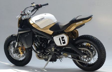 La Triumph Hellfire Flat Tracker in tutta la sua bellezza