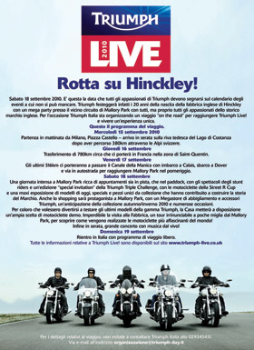 Triumph live 2010: la locandina dell’evento