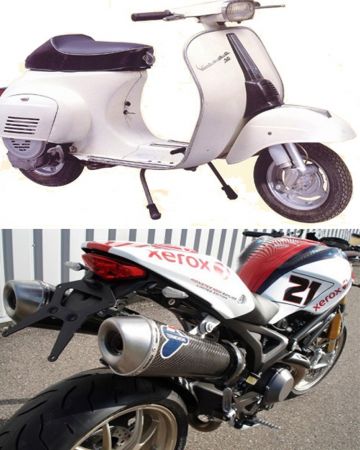 Vespa e Ducati Monster