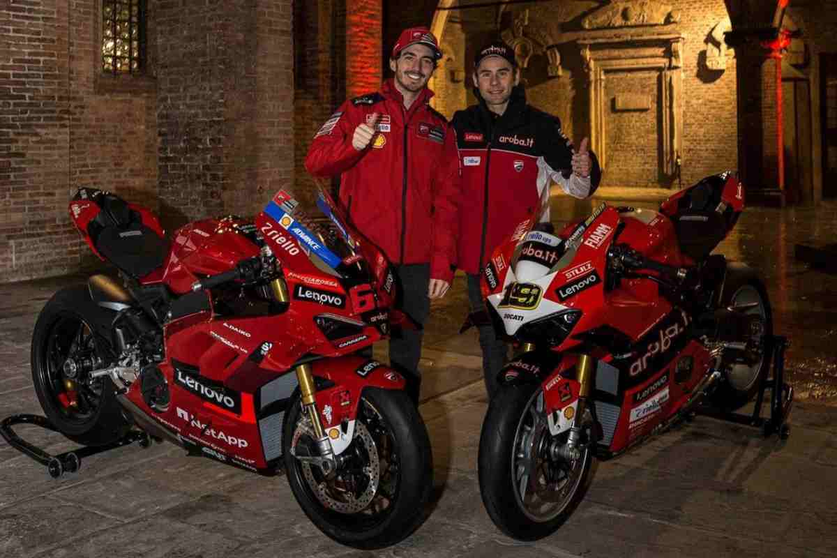 Pecco Bagnaia e Alvaro Bautista (foto Ducati)