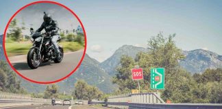 Corsia d'emergenza in moto