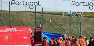 L'incidente di Pol Espargaro a Portimao (foto Ansa)