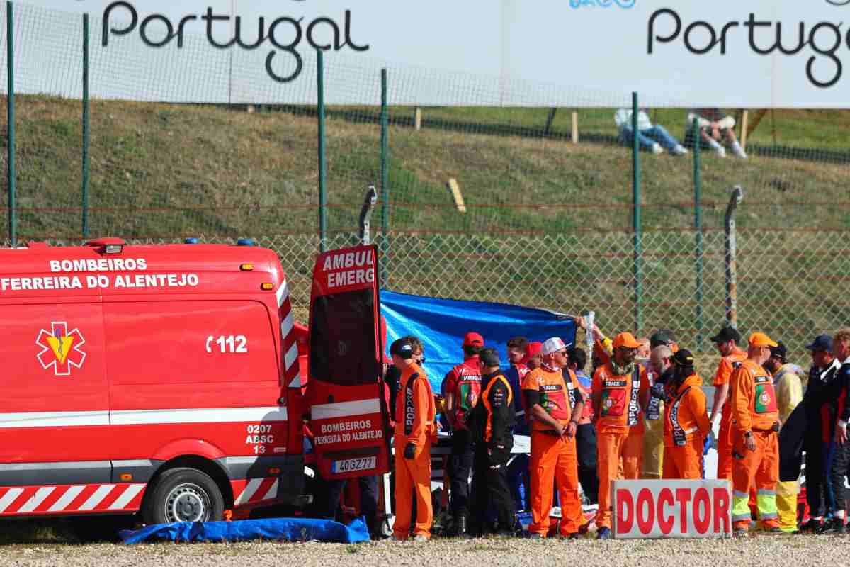 L'incidente di Pol Espargaro a Portimao (foto Ansa)