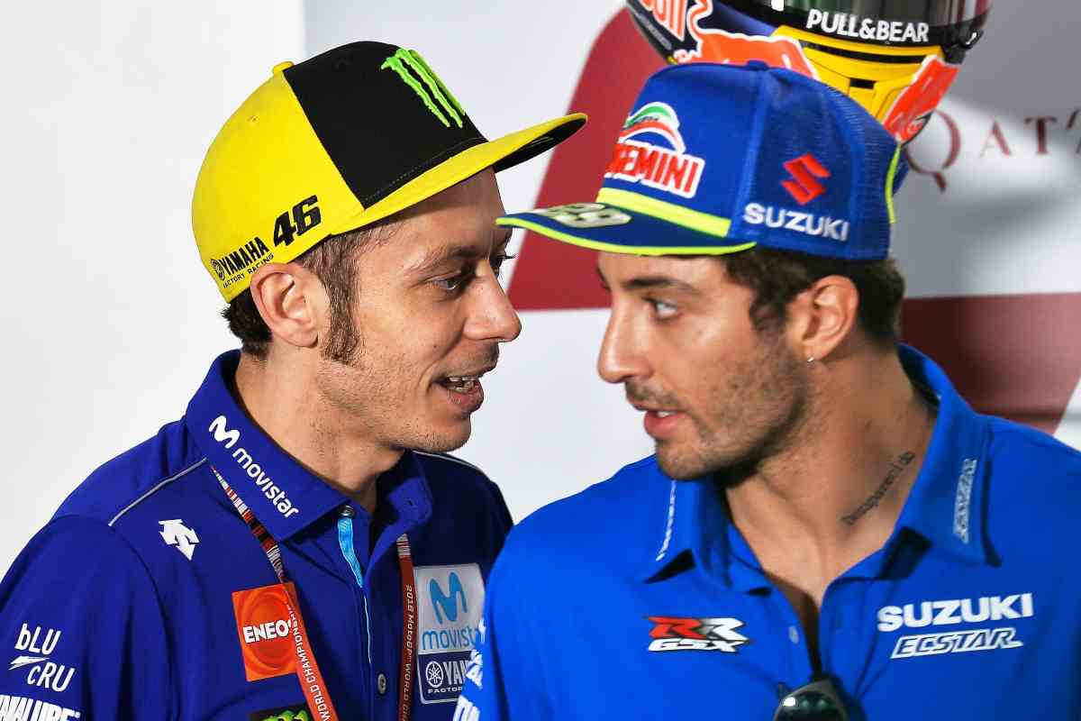 Andrea Iannone ed Elodie da Valentino Rossi