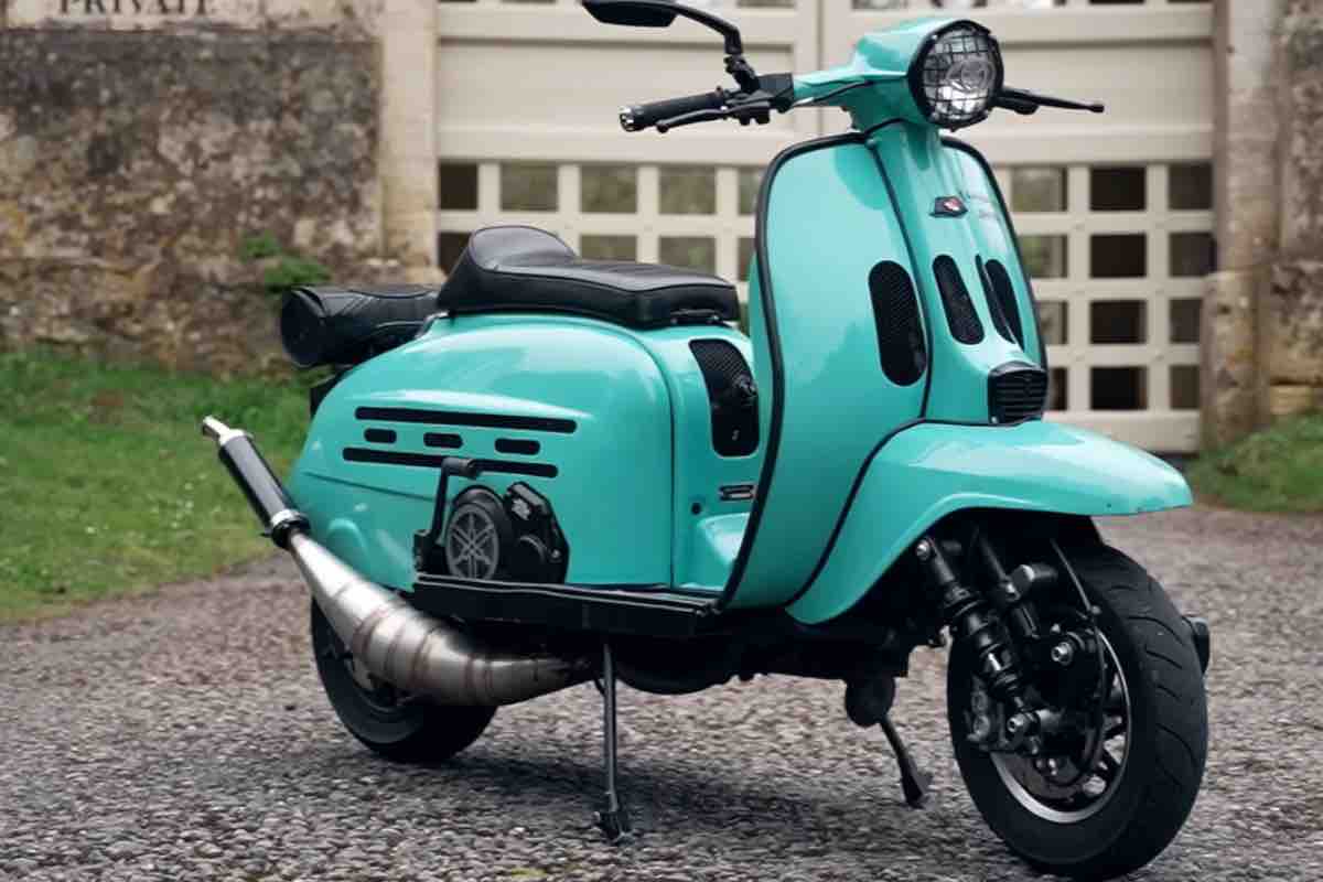 Una Lambretta irriconoscibile, che bolide