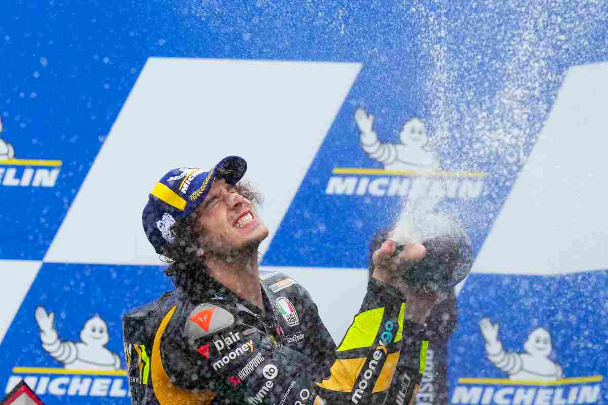 Marco Bezzecchi, prima storica vittoria in MotoGP per il team VR46