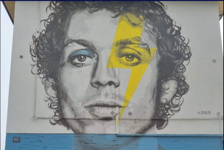 Murale in onore di Valentino Rossi