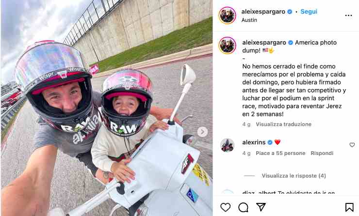 Aleix Espargaro su una Vespa Piaggio