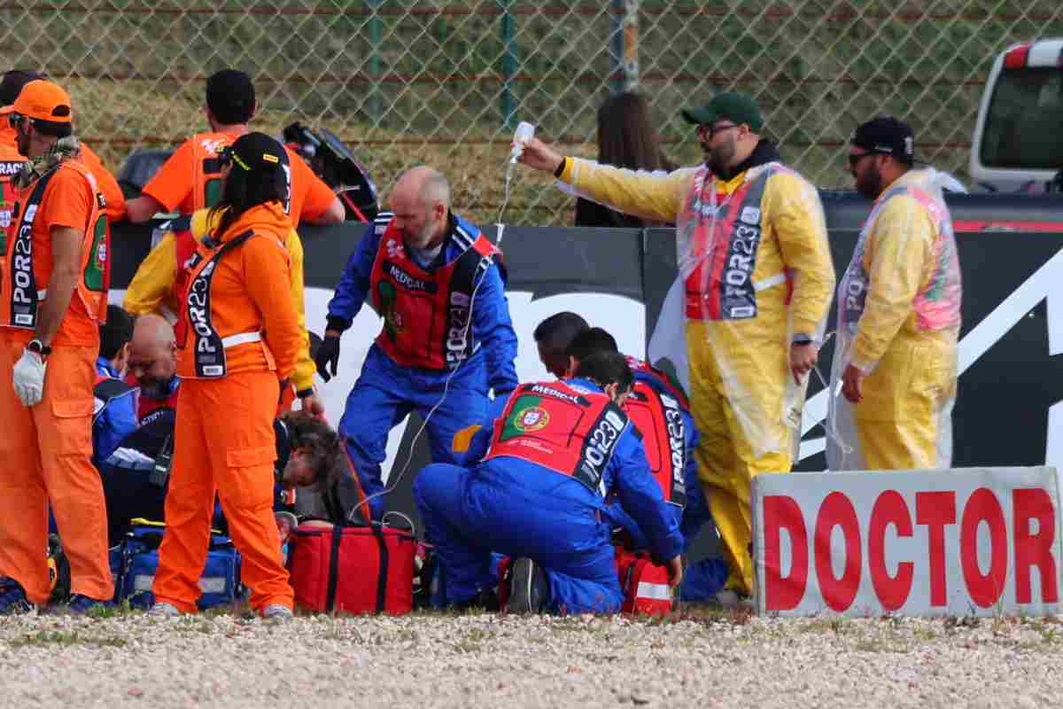 Incidente moto Estoril, le condizioni del pilota