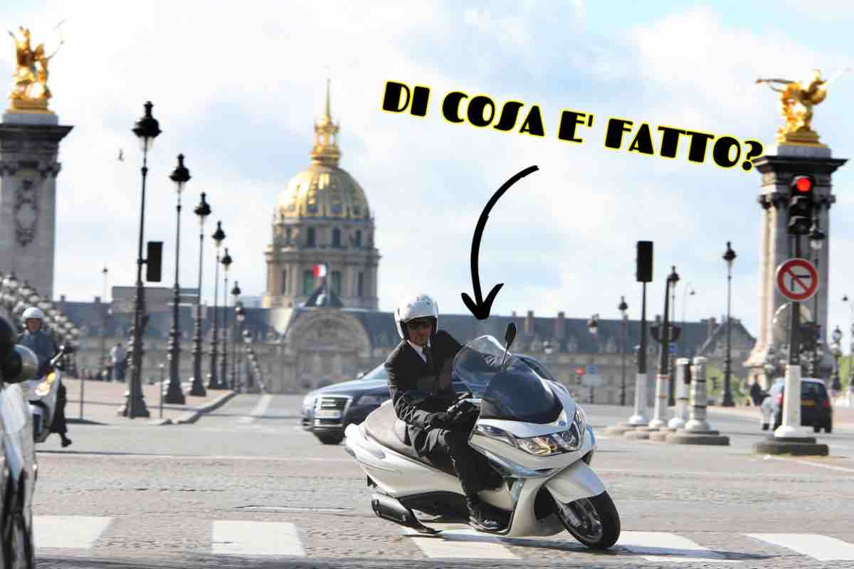 Uno Scooter mai visto, di cosa è fatto