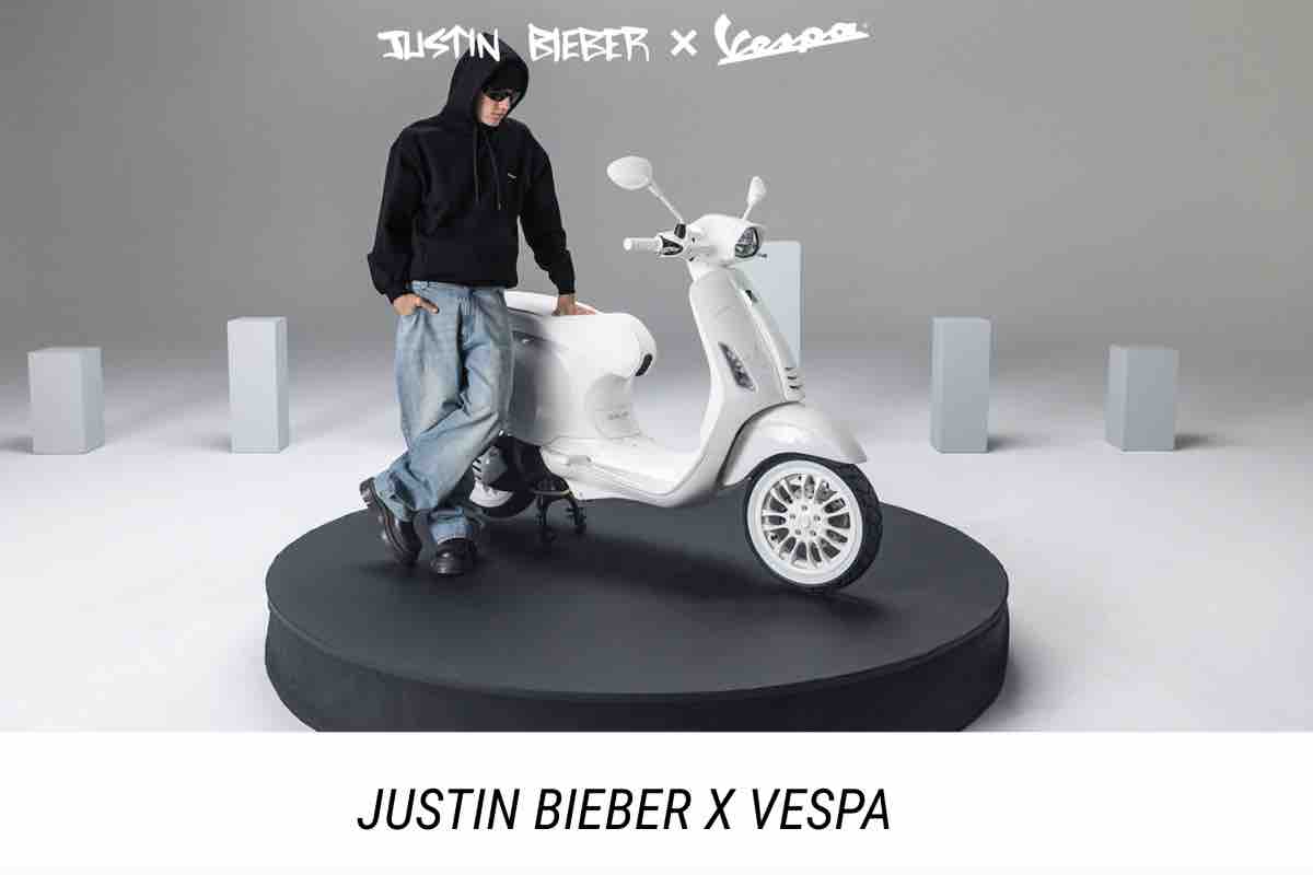 La Vespa firmata da Justin