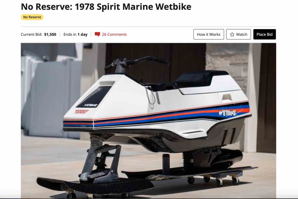 moto anfibia spirit marine wetbike