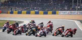 Scossone in MotoGP ritiro honda marquez