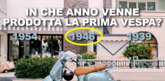 Vespa, l'anno di produzione della prima