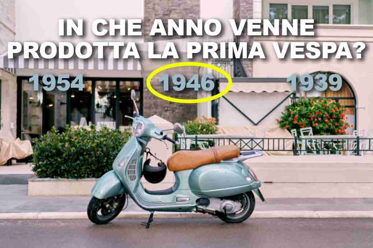 Vespa, l'anno di produzione della prima