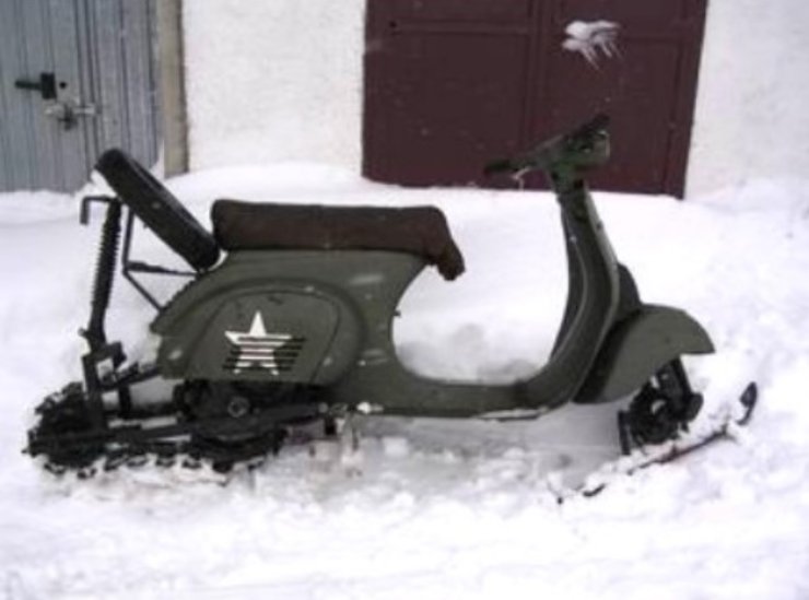 Una Vespa per la neve, che modello 